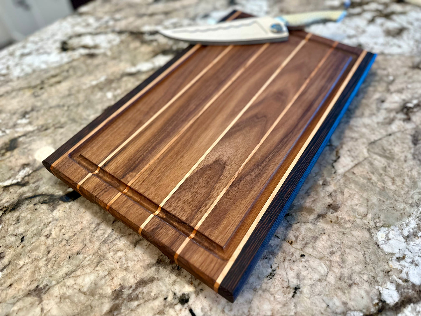Wenge, Hard Maple, Walnut Cutting Board