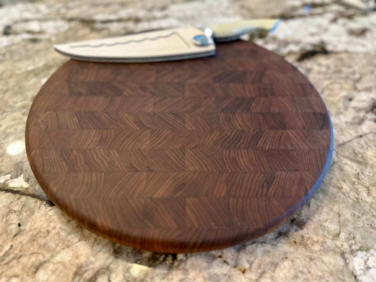 Walnut Lazy Susan (End Grain)
