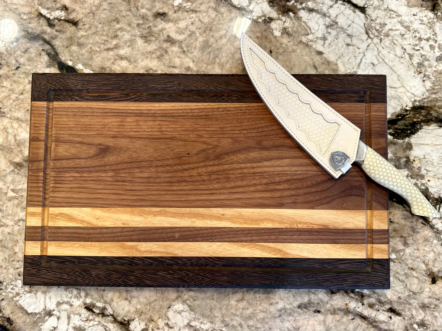 Hard Maple, Walnut and Wenge Cutting Board