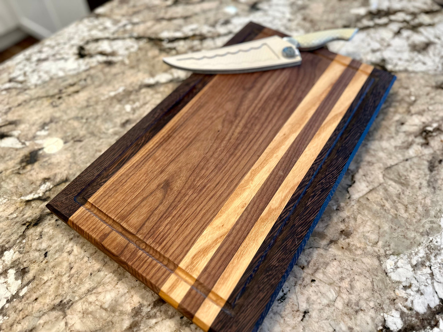Hard Maple, Walnut and Wenge Cutting Board