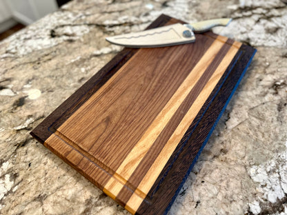 Hard Maple, Walnut and Wenge Cutting Board