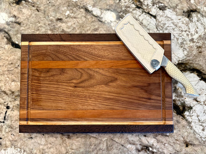 Wenge, Hard Maple, Walnut & Cherry Wood Cutting Board