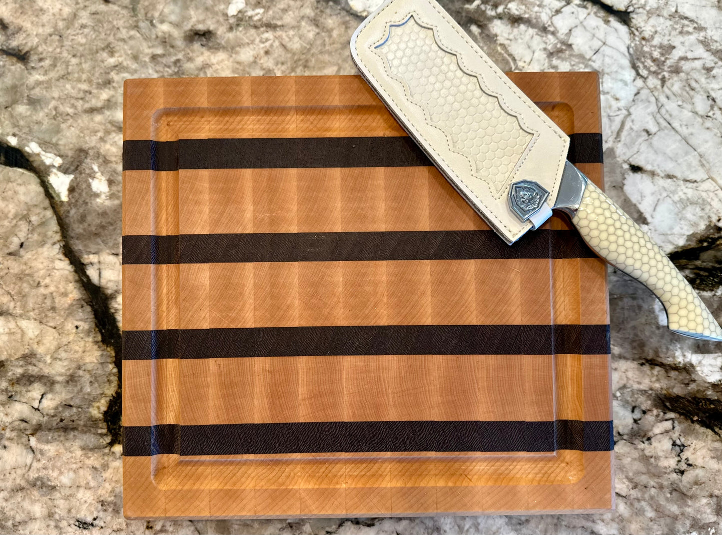 Wenge & Hard Maple (End Grain) Butcher Block